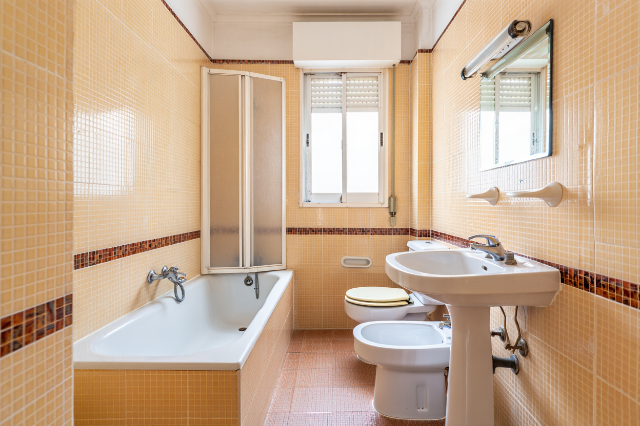 Antes reforma de baño en Cantabria